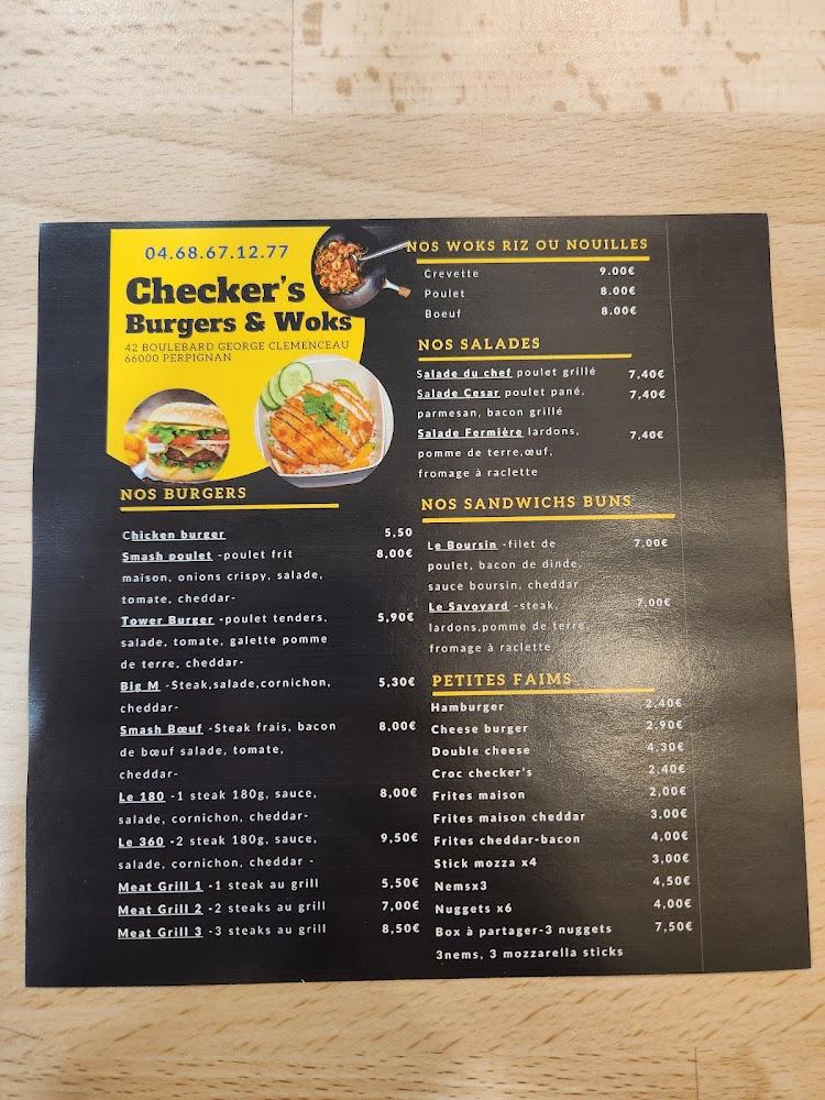 Checker’s burger & wok - Menu Image 2